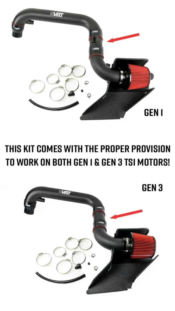 美國 Velt Sport 進氣套件 Air Intake System 福斯 Golf GTI MK5 & MK6 2 VELT ENG 0035 Generation Comparison